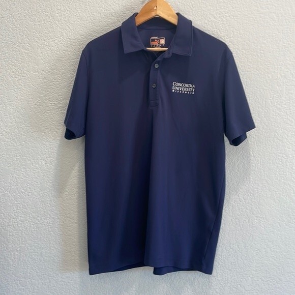 Puma Navy Concordia University Wisconsin Athletic Polo Size Medium - Picture 1 of 6